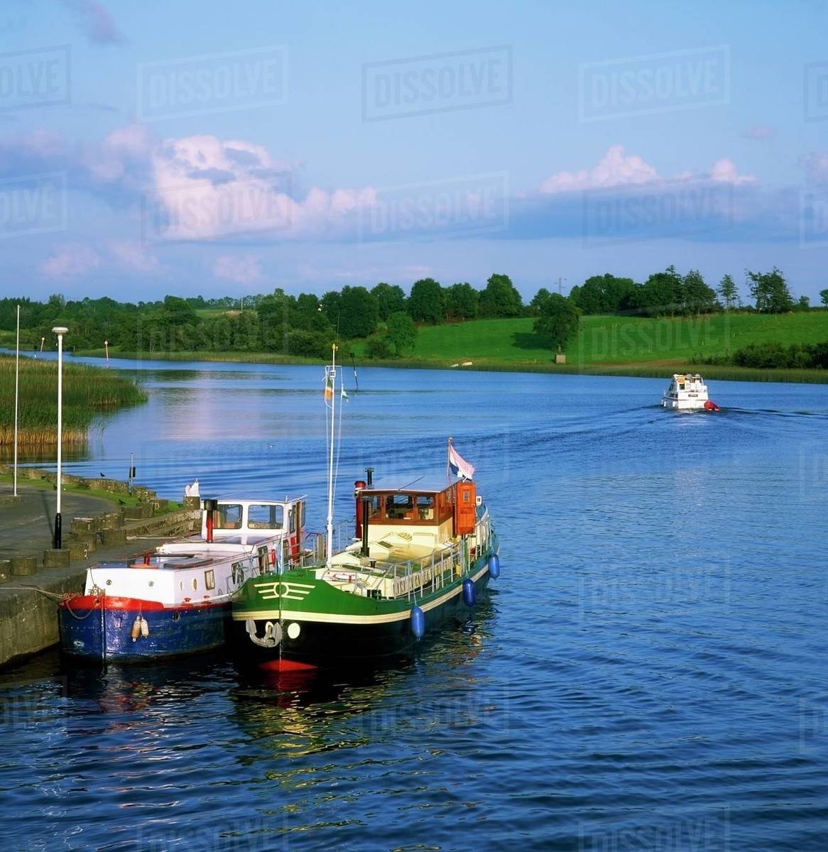 CarrickOnShannon, River Shannon, County Leitrim, Ireland Stock