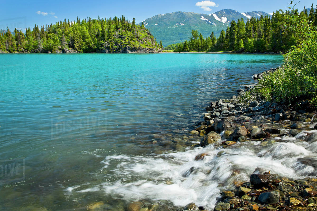 Small cascade into Skilak Lake, Kenai National Wildlife Refuge