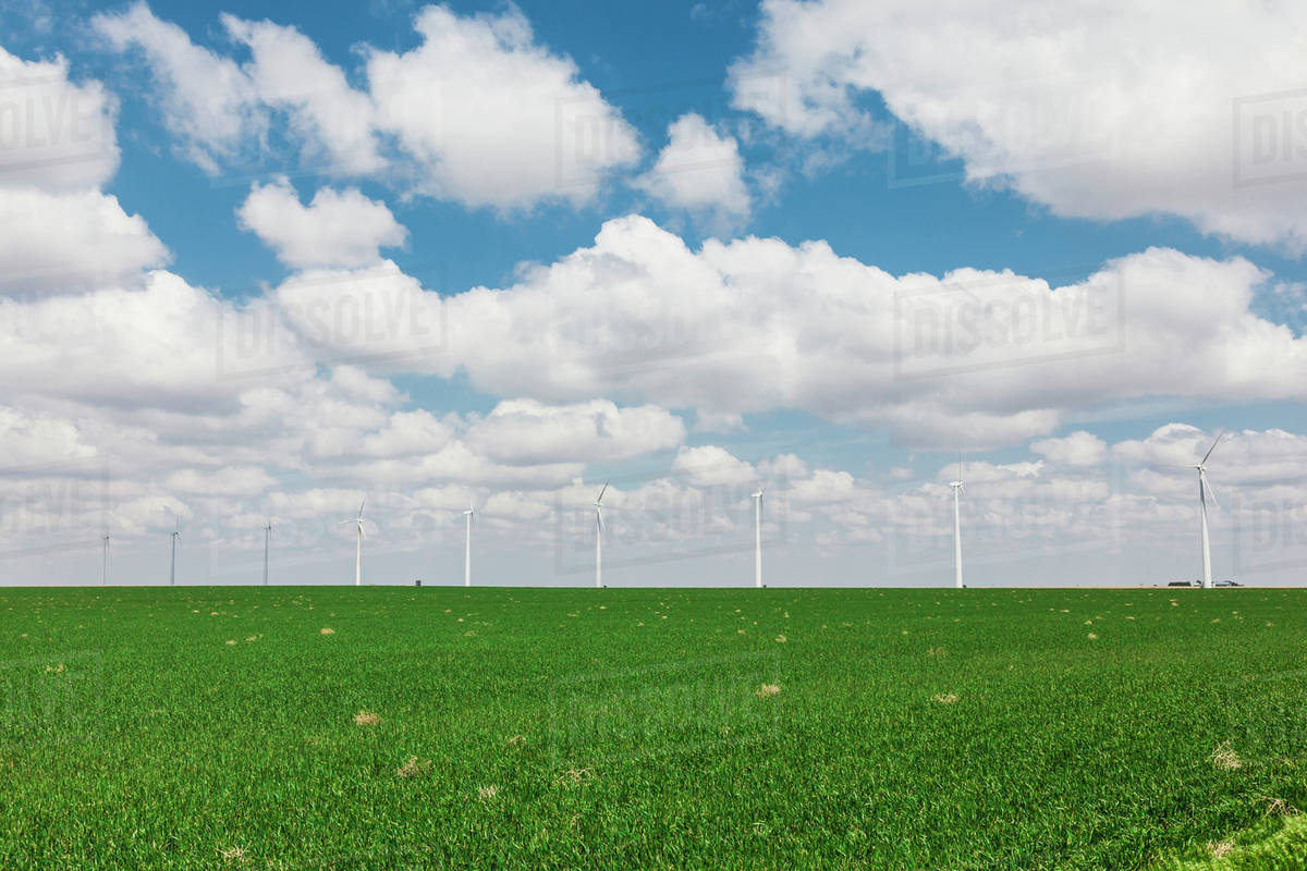 Gray County Wind Generator Farm; Ensign, Kansas, United States Of