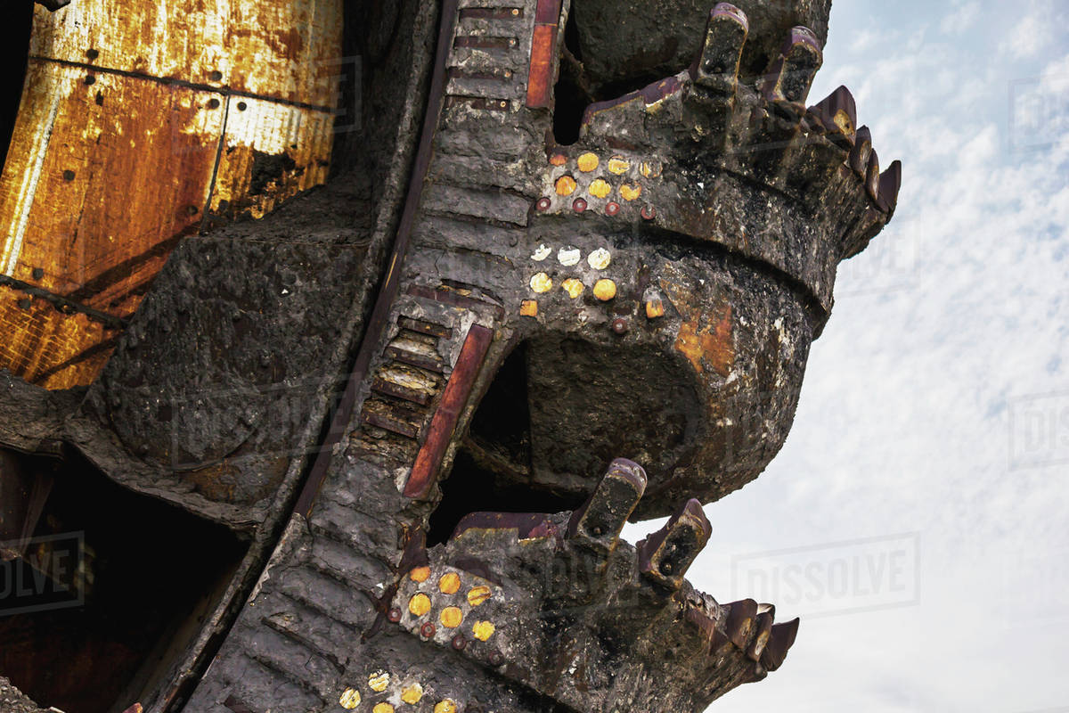 Bucketwheel excavator; Fort McMurray, Alberta, Canada Stock Photo