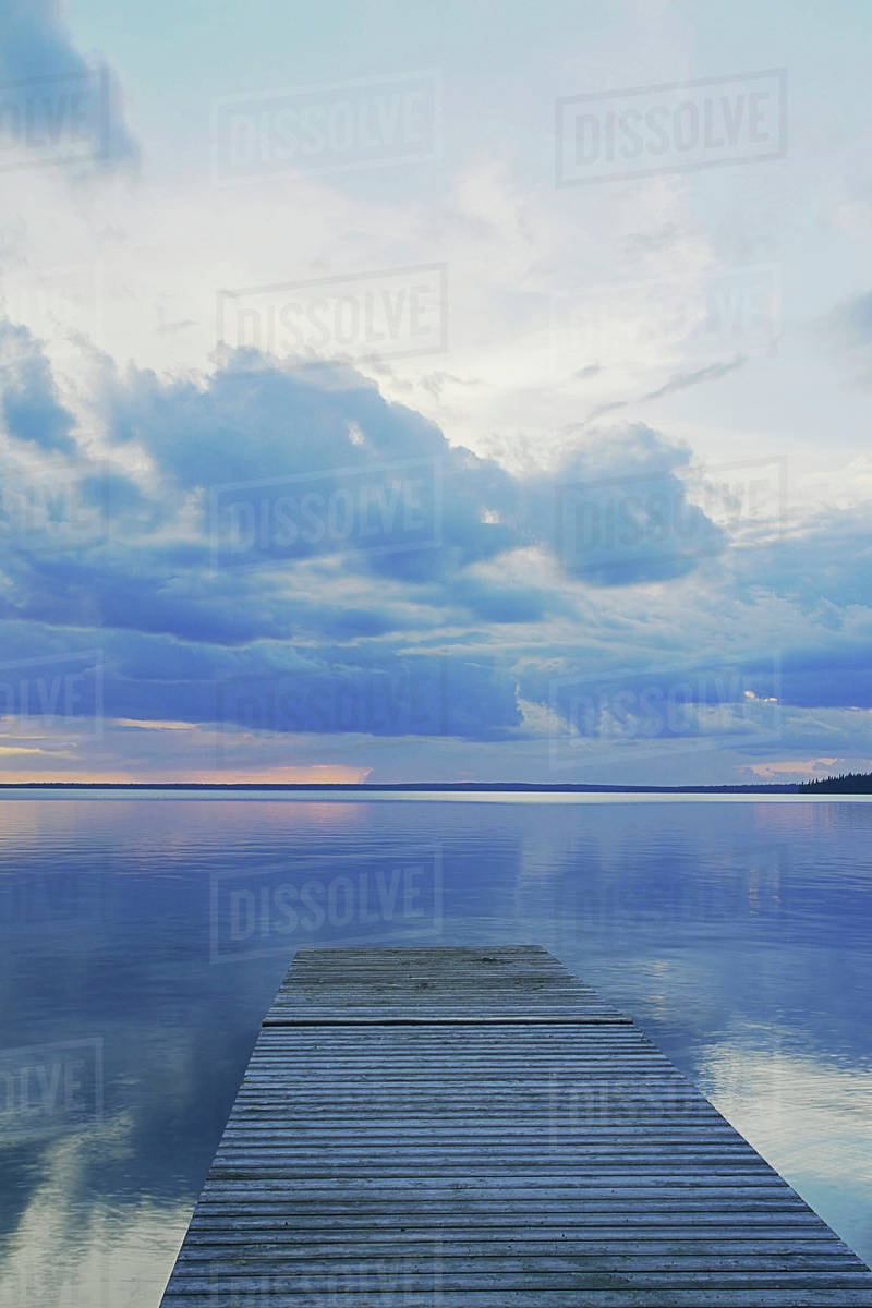 Public Dock Clear Lake; Canada, Manitoba, Riding Mountain National Park