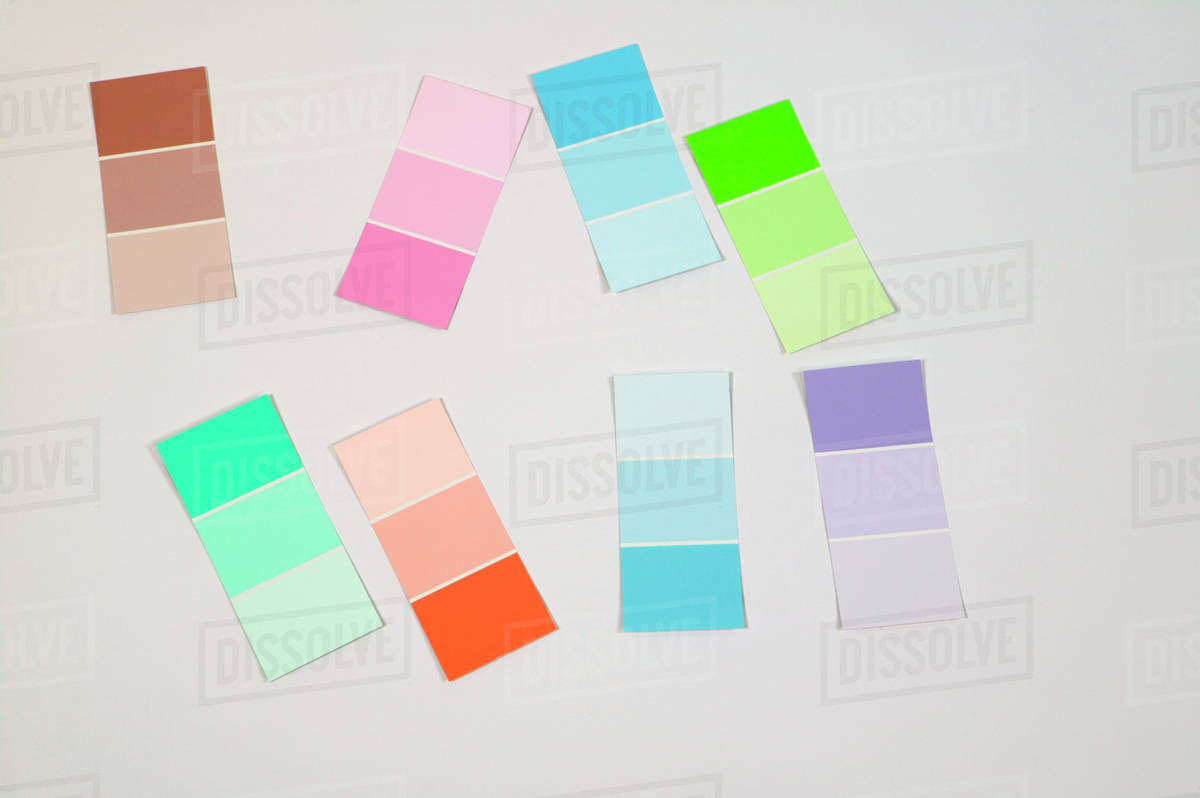 Paint Colour Swatches Canada British Columbia Stock Photo Dissolve Paint Colour Swatches Canada British Columbia