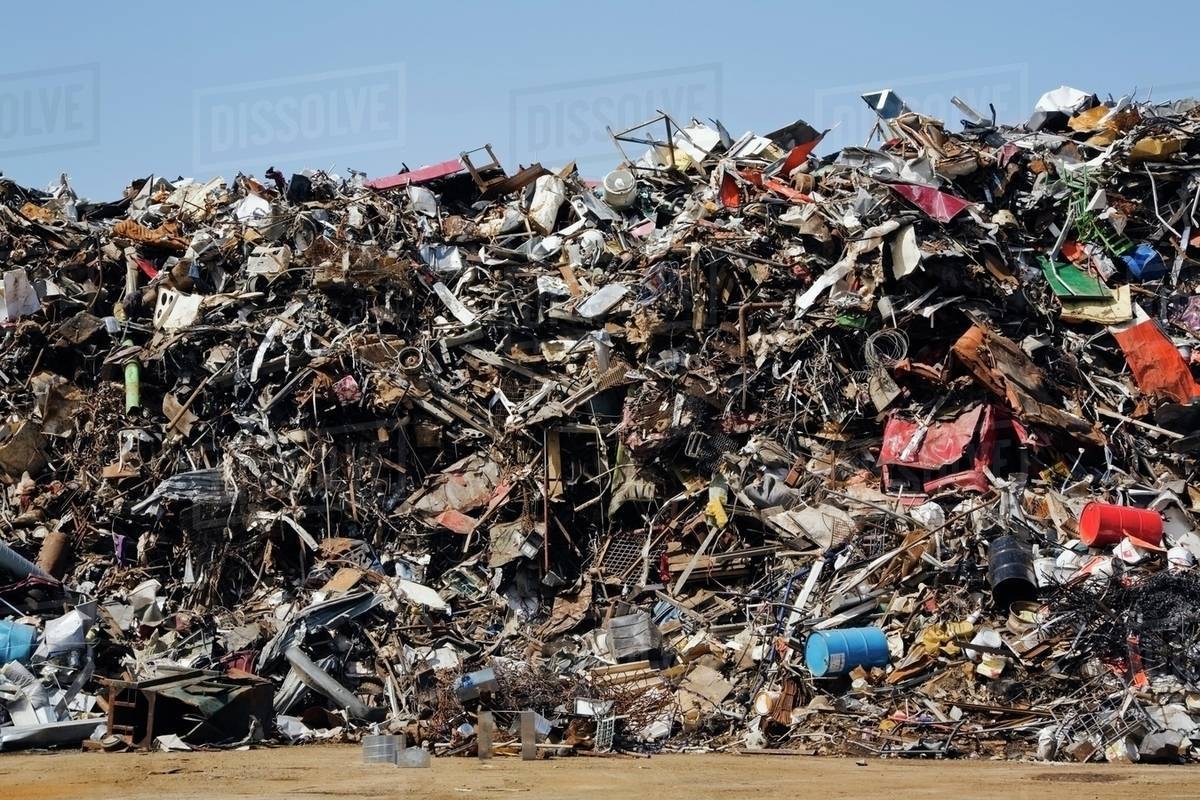 Quebec, Canada; Pile Of Discarded Household And Industrial Items At A