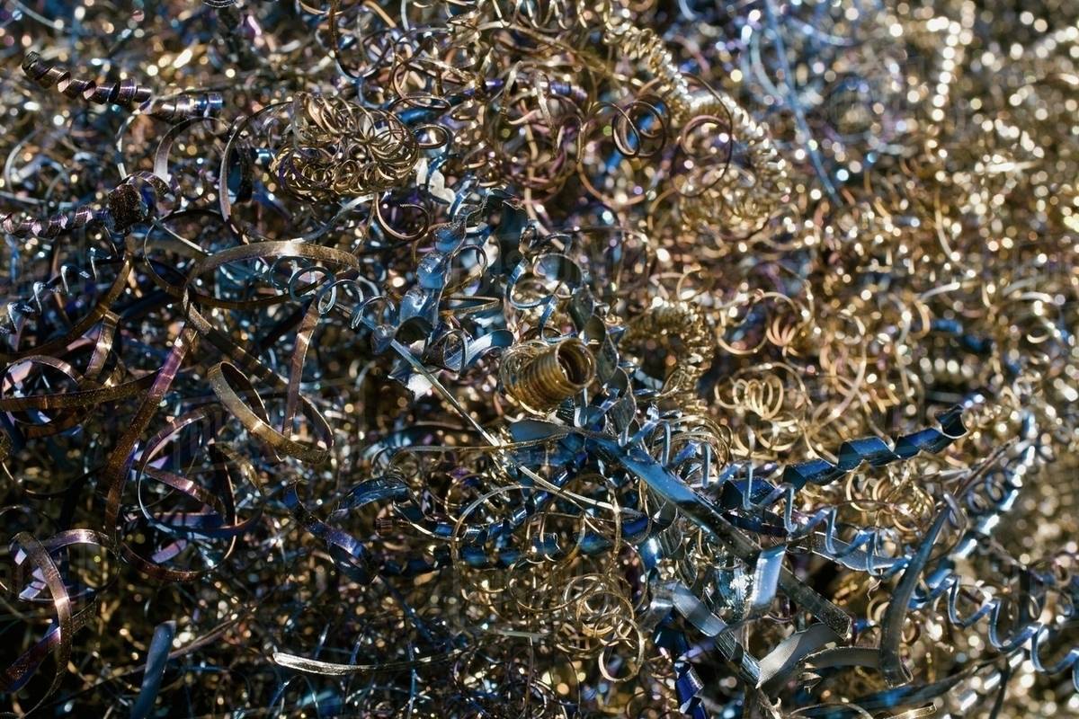 Materials For Recycling; Adamsville, Quebec, Canada Stock Photo