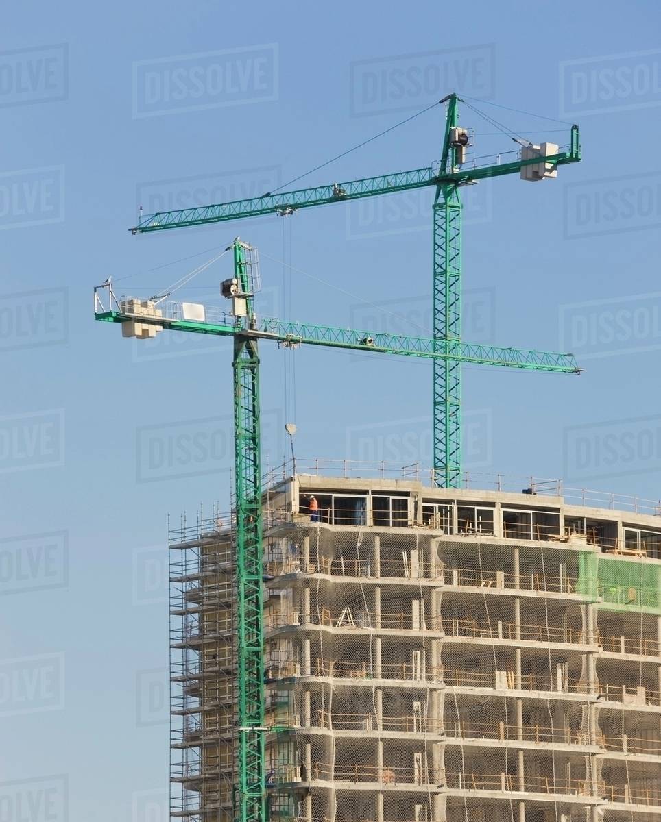 Gibraltar; Apartment Construction Stock Photo Dissolve