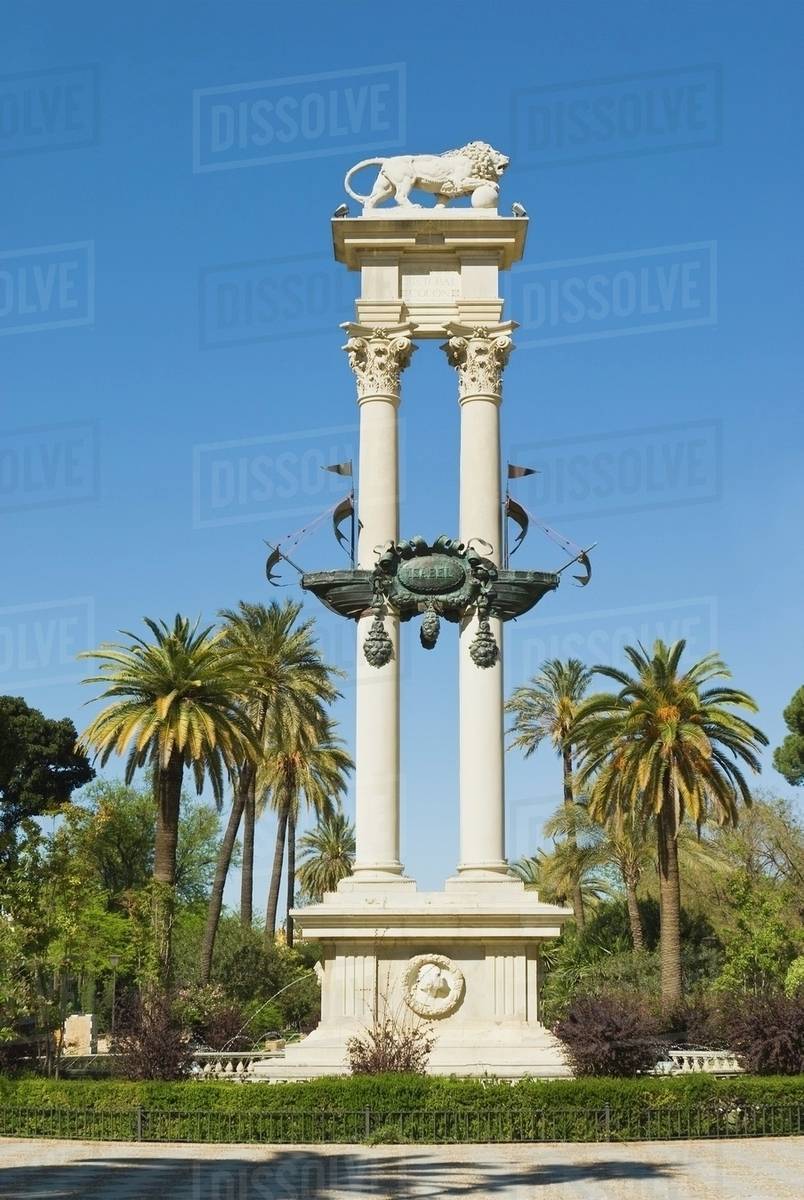 Carte Postale Ancienne ESPAGNE ANDALUCIA SEVILLA - Monument à Christophe Colomb
