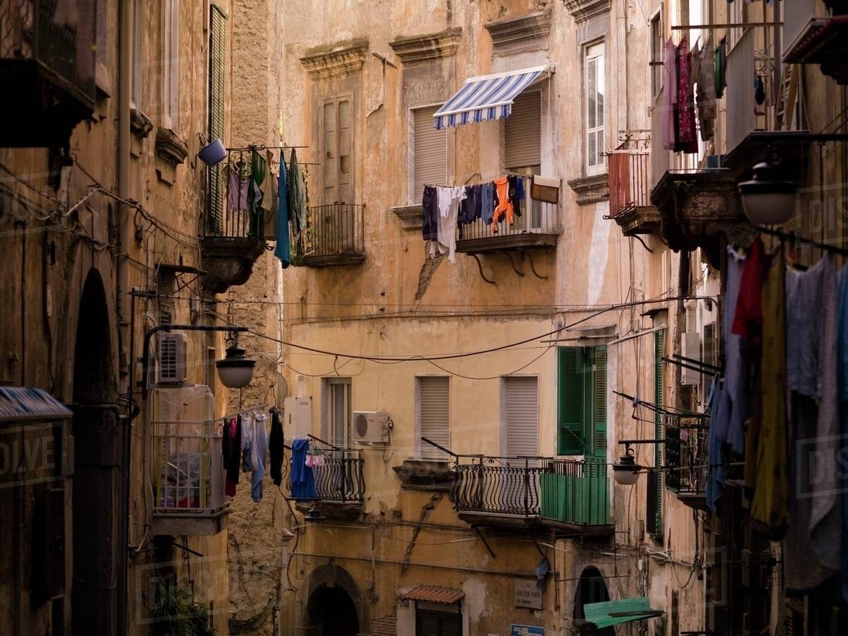 Apartments, Naples, Italy Stock Photo Dissolve