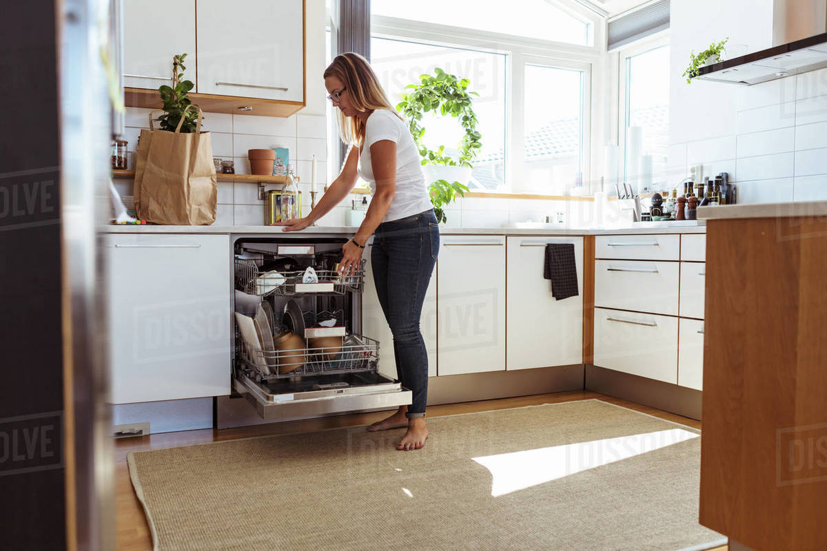 dishwasher in kitchen