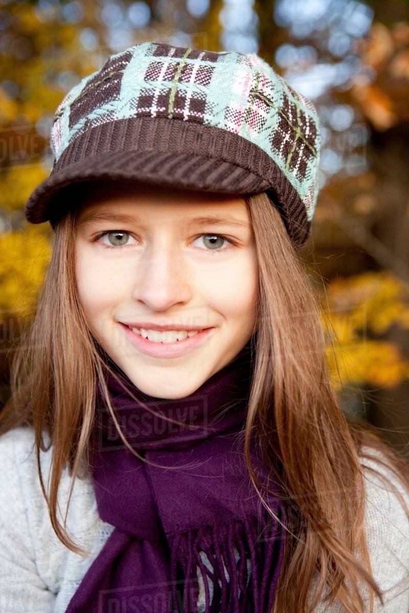 Girl with cap Stock Photo Dissolve