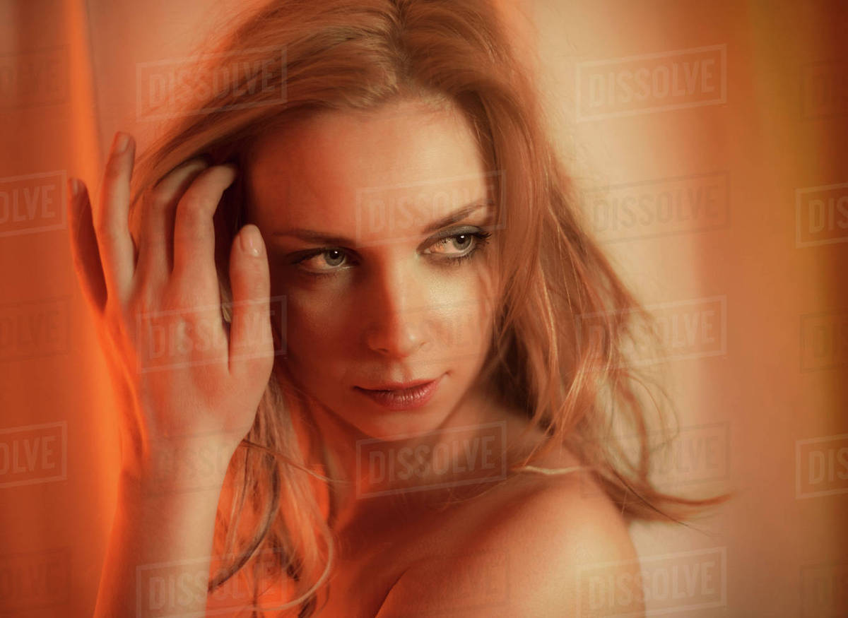 Portrait of sultry woman Stock Photo Dissolve