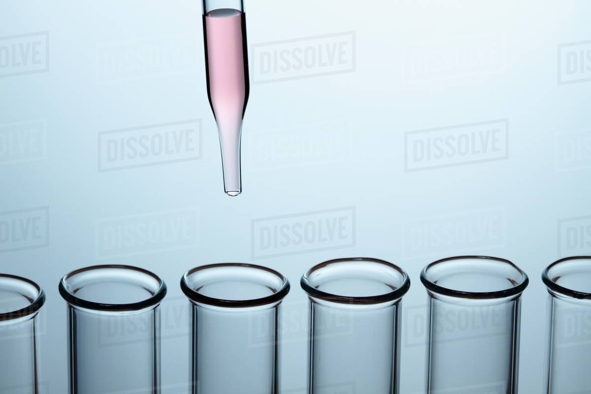 Pipetting a dropper pipette is used to transfer a small amount of