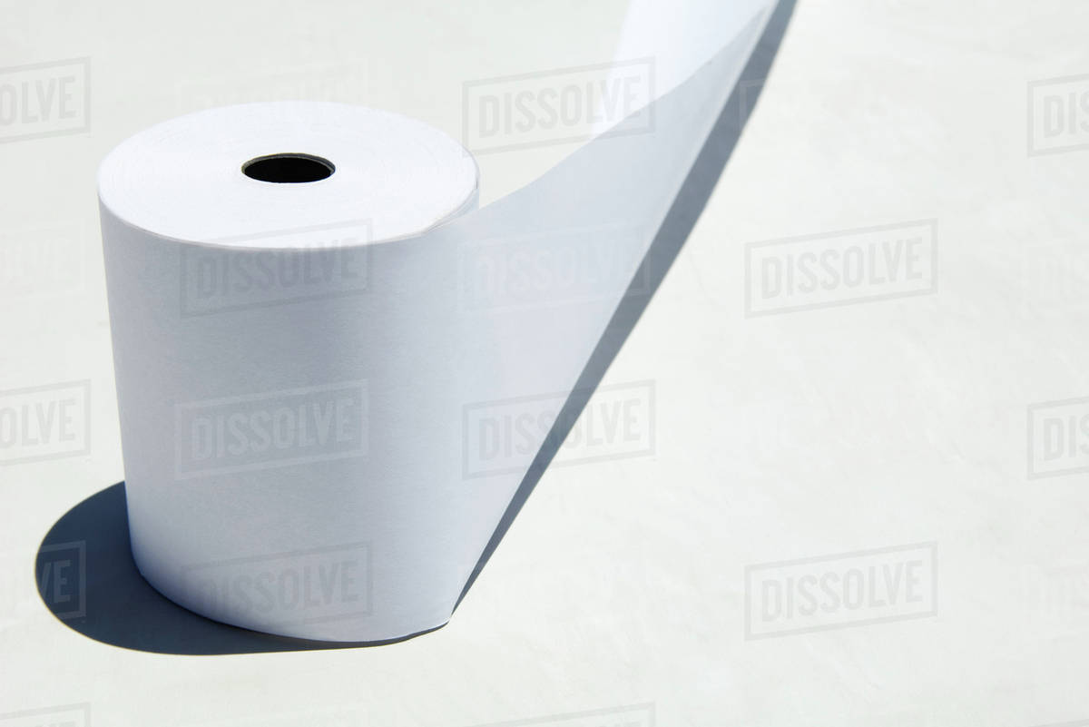 Paper roll, close-up - Stock Photo - Dissolve
