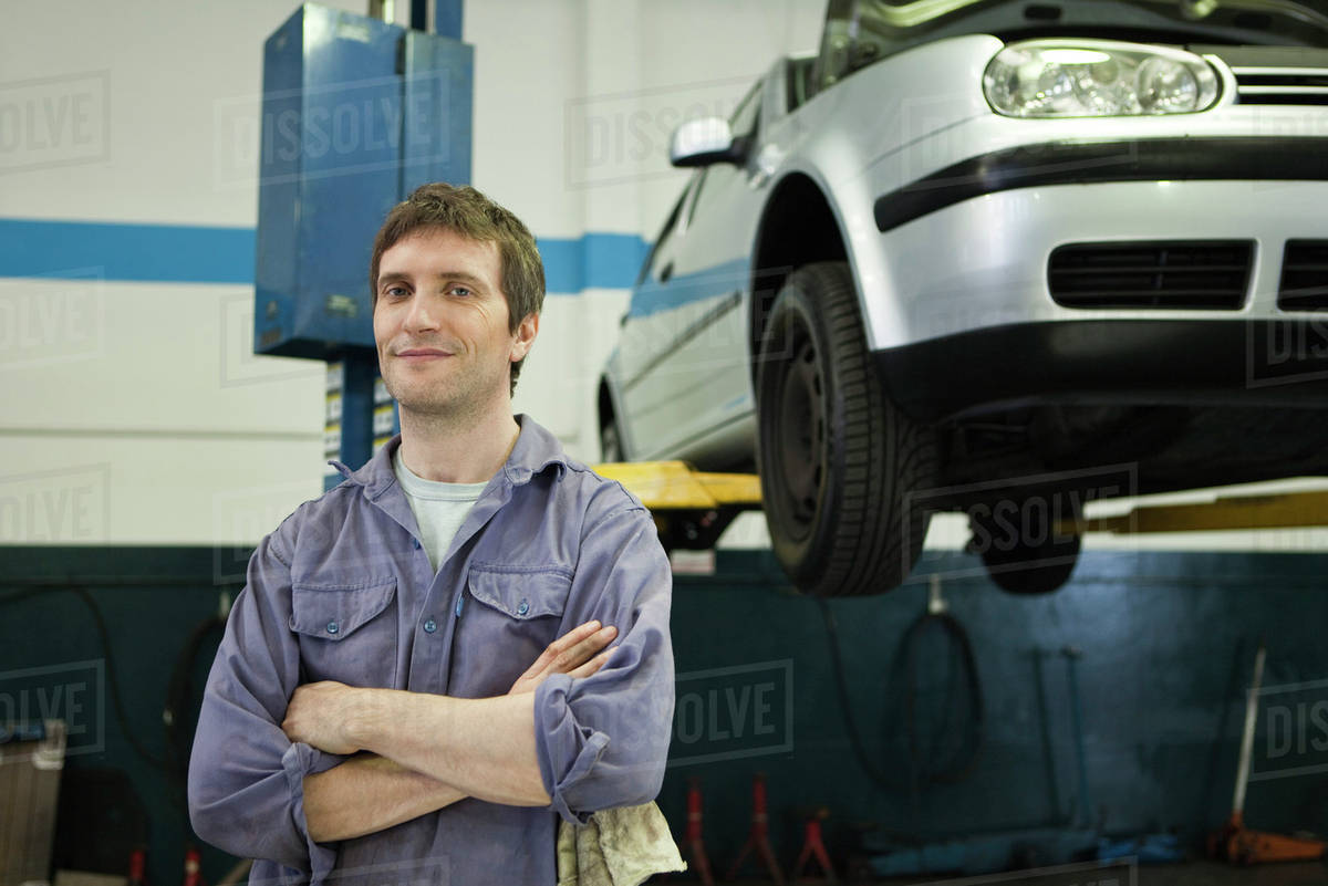 Mechanic, portrait Stock Photo Dissolve