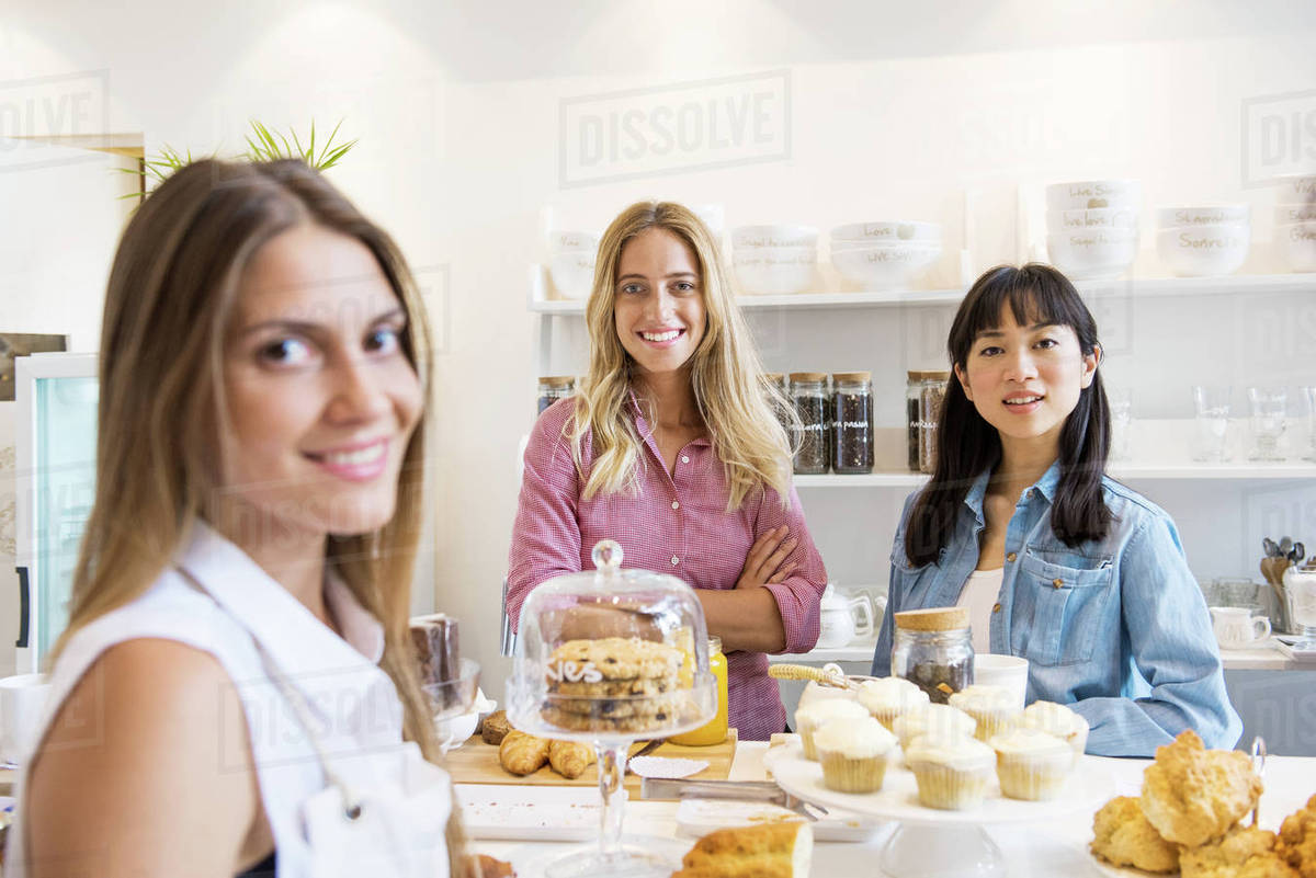 Bakery owners, portrait Stock Photo Dissolve