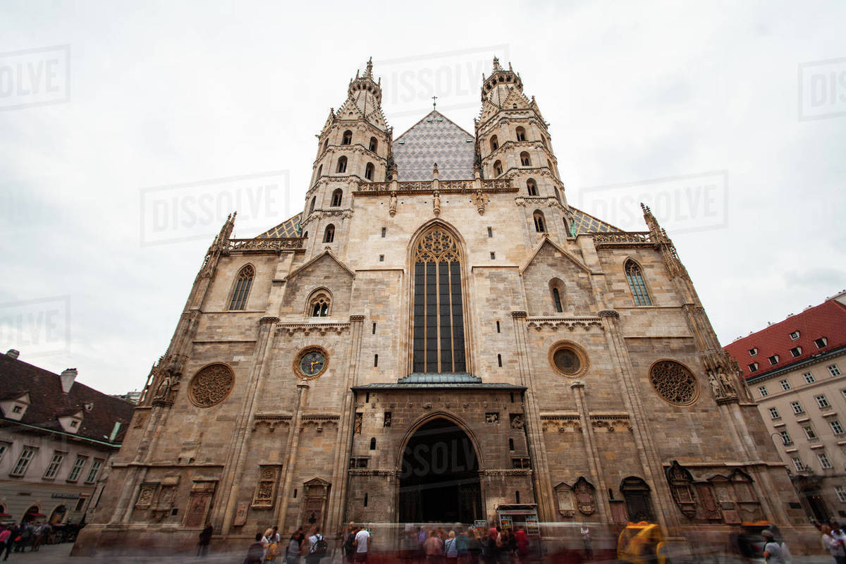 Exterior view of St Stephen's Cathedral - Royalty-free Stock Photo ...