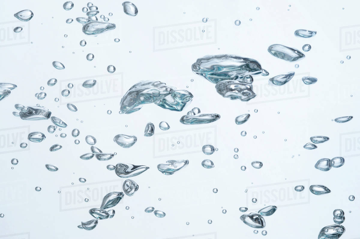 Air bubbles in water Stock Photo Dissolve