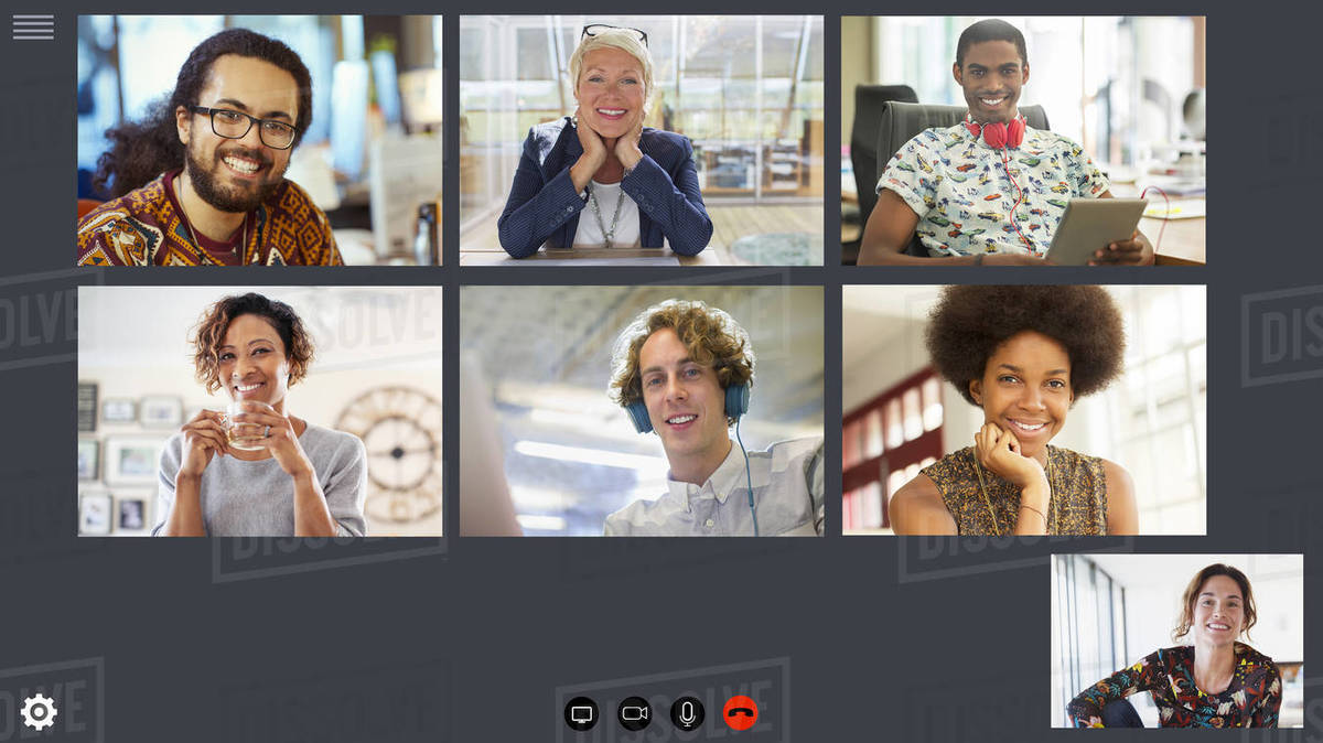 Creative business team video conferencing during COVID19 quarantine