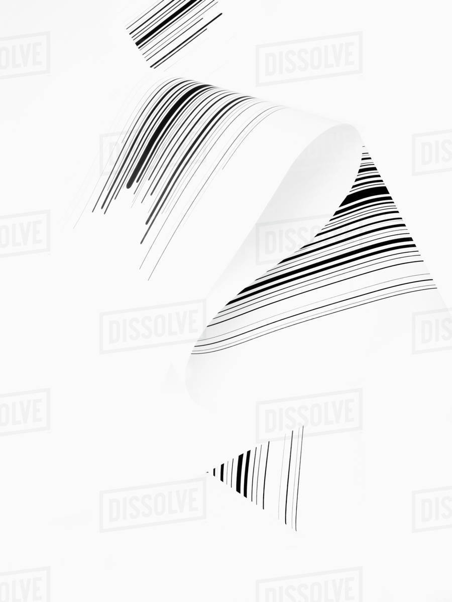 Black abstract lines against a white background Stock Photo Dissolve