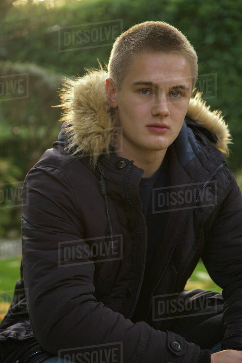 boys jacket with fur hood